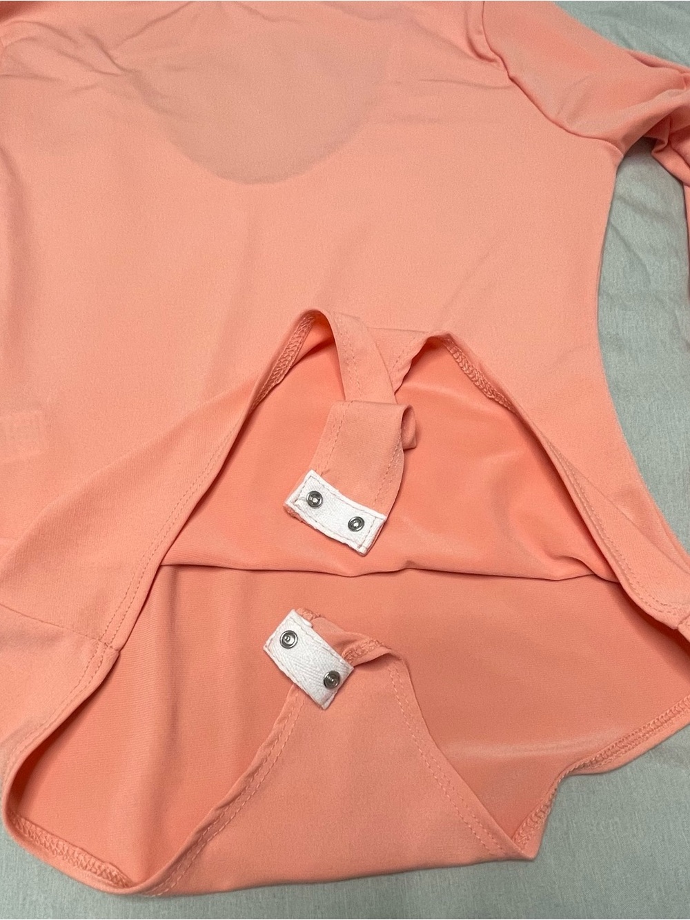 Fashion Nova Peach Long-Sleeve Bodysuit - Picture 6 of 6